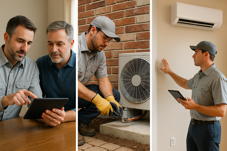 how to install a heat pump